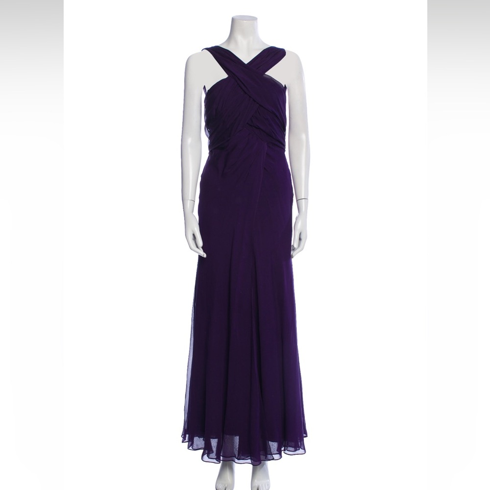 DVF Diane Von Furstenberg violet gown